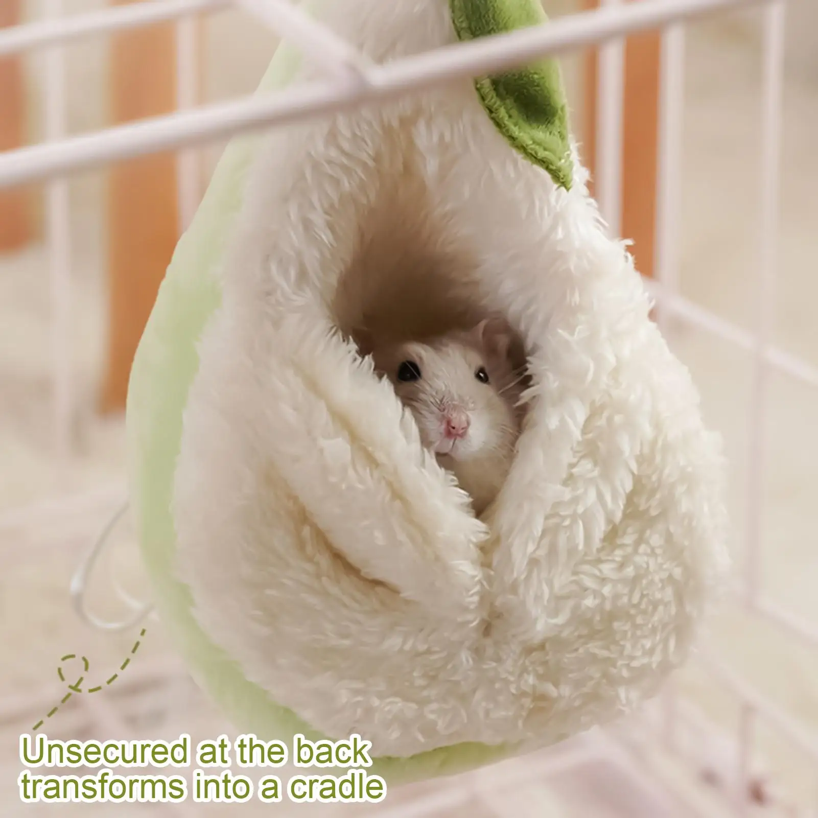 Amaca per Furetti con Gancio, Decorazione Divertente, Cuccia Calda per Cincillà, Furetti, Petauri dello Zucchero, Scoiattoli, Conigli, Gerbilli - immagine 5