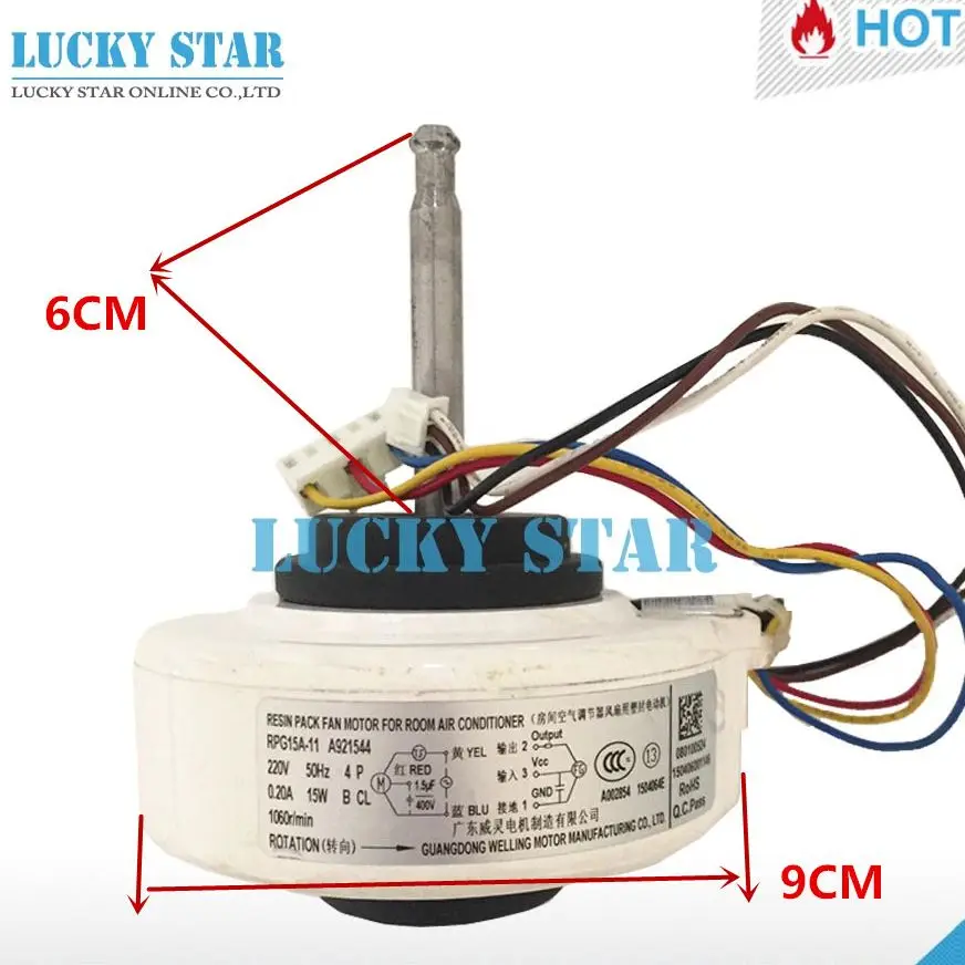 Amazon.co.jp: エアコン室内機 AC ファンモーター RPG15X-2 220-240V 50Hz 15W 調整部品 : ホーム＆キッチン エアコンモーターRPG15A-11ファンモーター1個。