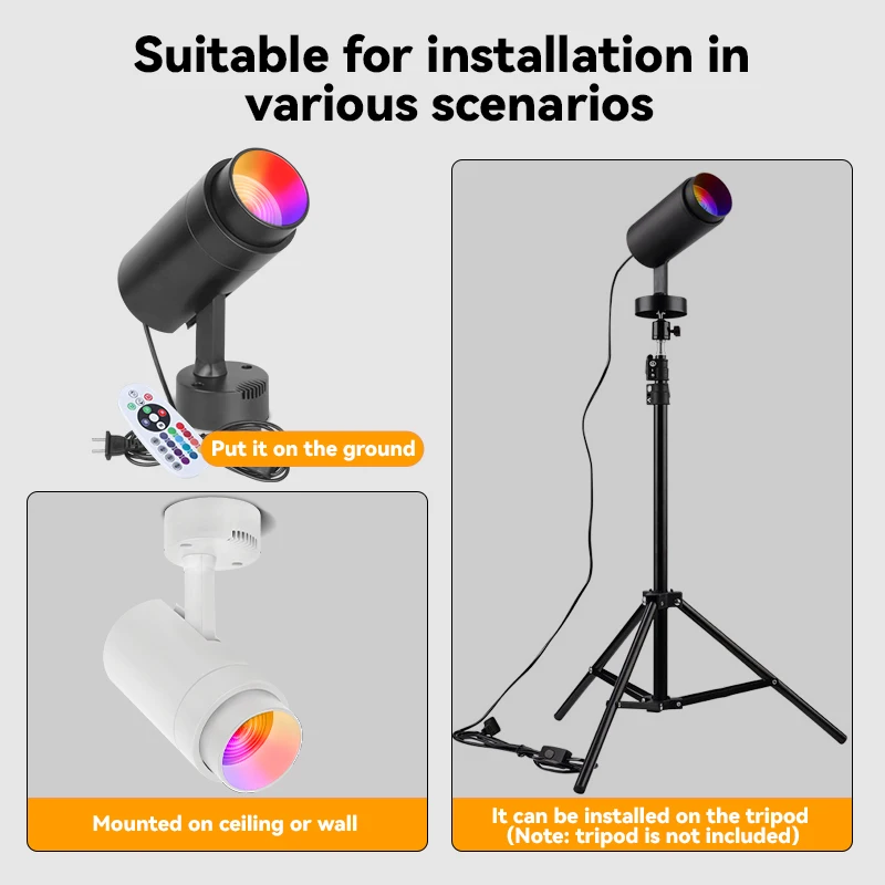 Bühne Led Strahler Rgb Lampe Fernbedienung Einstellbare Atmosphäre Dekoration Innen Decke Licht Ktv Bar Disco Neon Beleuchtung S8E3Cdb24E2084133Abc1Add1Bbf37516X