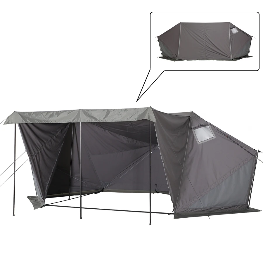 Soomloom 1.65 Military Camping Tent 2.0, Spacious with Chimney