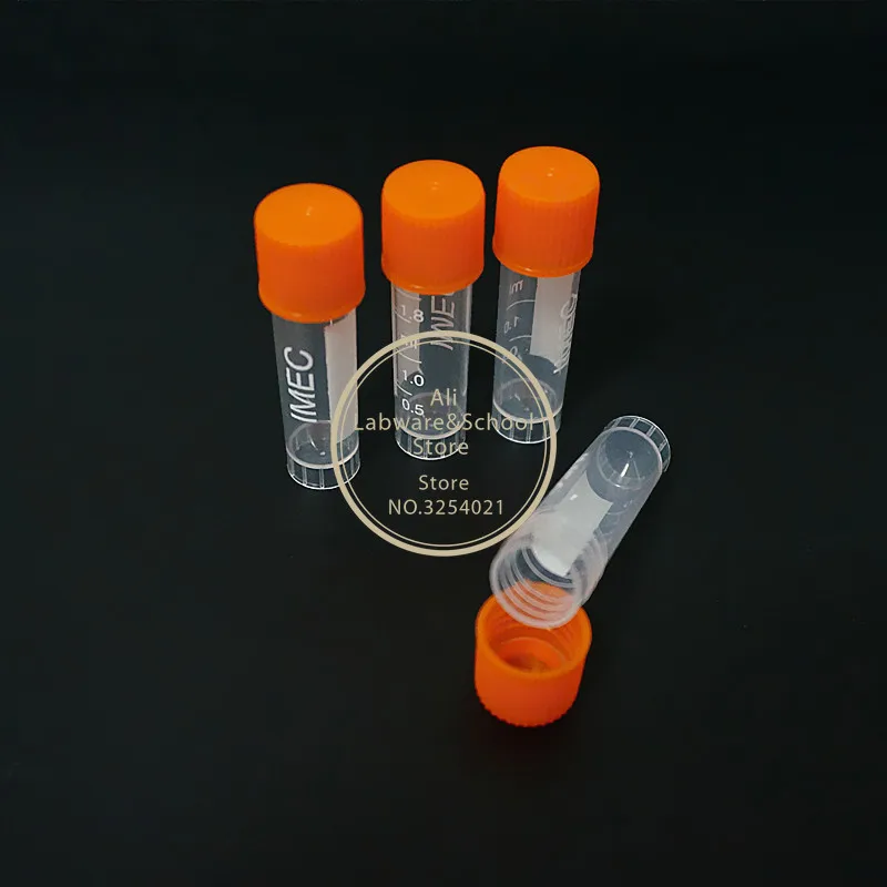 Plastic test tubes centrifuge tube 100 To 500Pcs 1.8ml with screw cap