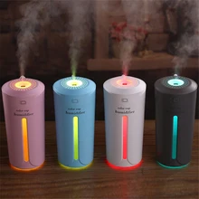 

230ML LED Colorful Air Humidifier Ultrasonic Cool Mist Purifier USB Rechargeable Oil Aroma Diffuser for Office Home Car
