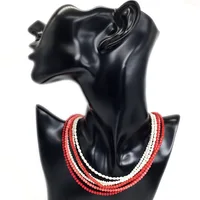 Collier de corail rouge perle d'amour à la mode femme personnalité voyage fête mode clavicule collier accessoires collier perlas collier 3