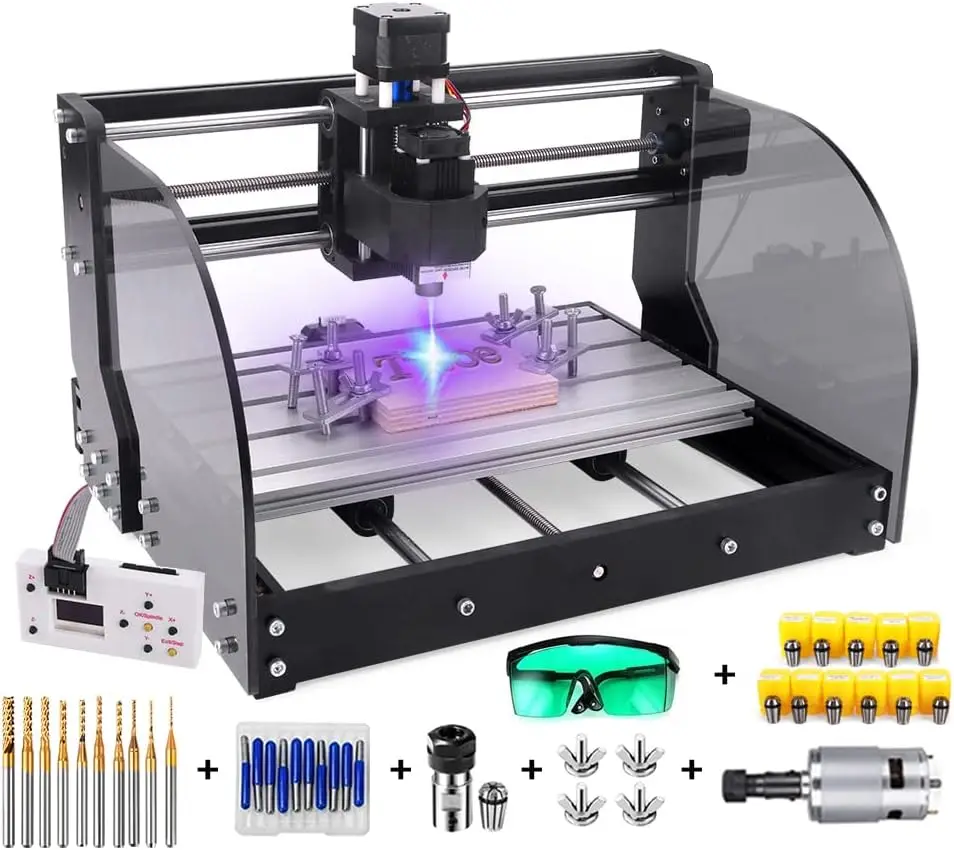 

2-in-1 7000 mW CNC 3018 Pro-M CNC Engraving Machine GRBL Control Router Kit 3 Axis PCB Milling Machine Wood Router Engraver