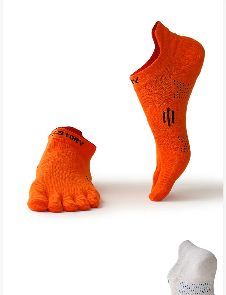 5 Paar Sommer-Zehensocken für Herren, Coolmax, atmungsaktiv, schnell trocknend, schweißableitend, elastisch, für Outdoor-Radfahren, Fitness, Sport – Detail 7