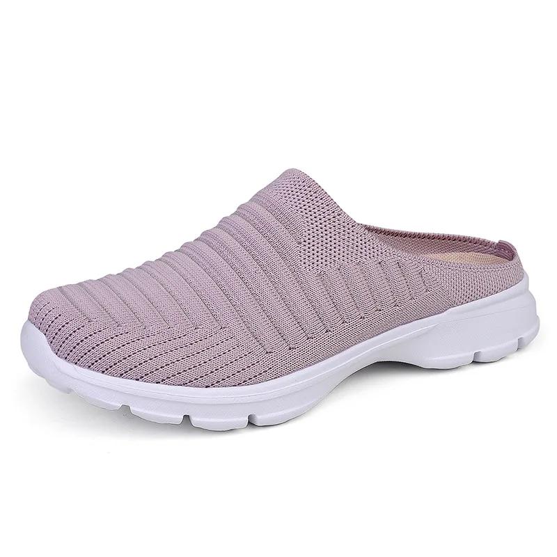 Uomo nuova maglia estiva scarpe Casual Outdoor traspirante mezza confezione pantofole uomo donna fondo piatto moda coppia scarpe da passeggio