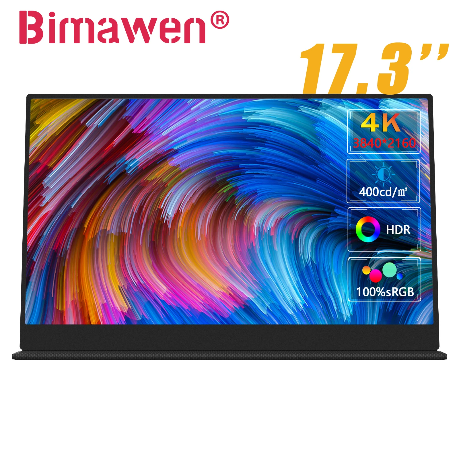 Bimawen-17-3inch-4K-Portable-Monitor-3840x2160-Game-Display-UHD-IPS ...