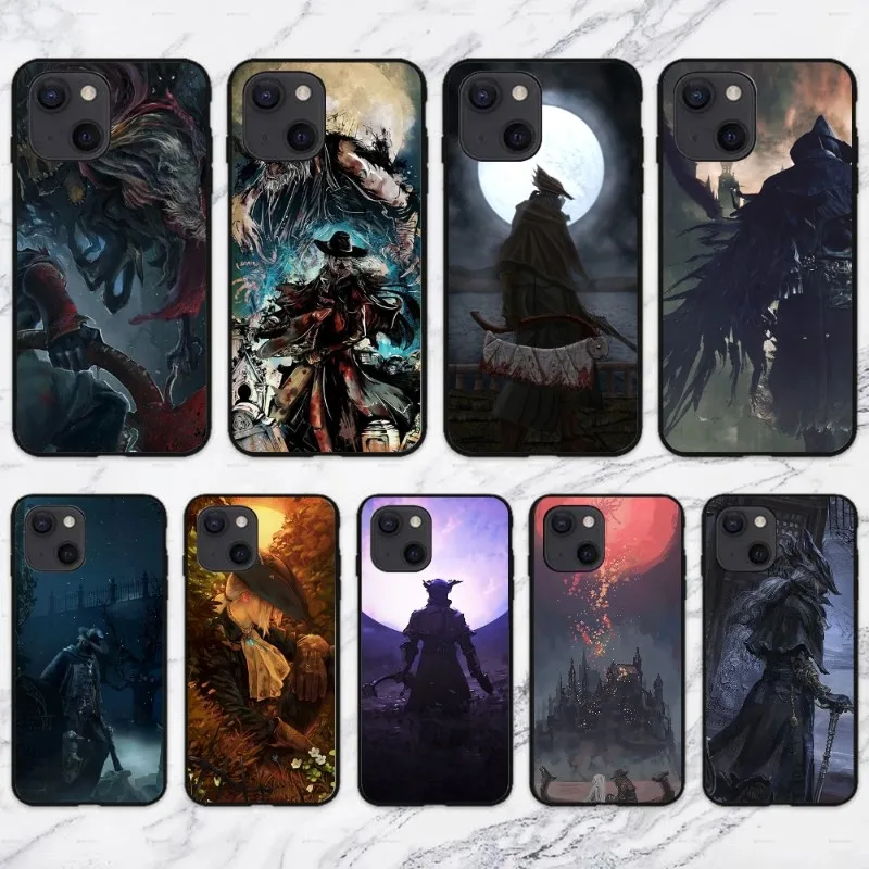 Cool Bloodborne Phone Case For Iphone 13 12 11 Xs X 8 7 6 Plus Mini Pro Max Se 22 Soft Black Phone Cover Mobile Phone Cases Covers Aliexpress