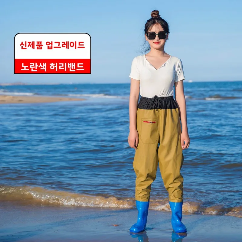 여성용 두꺼운 방수 작업복 낚시 장비 전방향 기술 항균 냄새 제어 낚시복