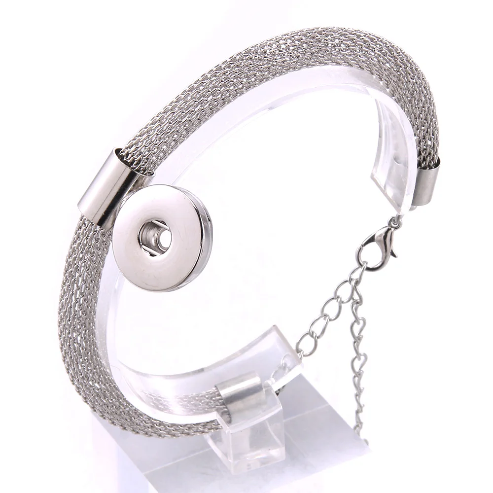 Bangle Bracelet Snap Buttons 18MM Snaps Jewelry Women's DIY Bracelet