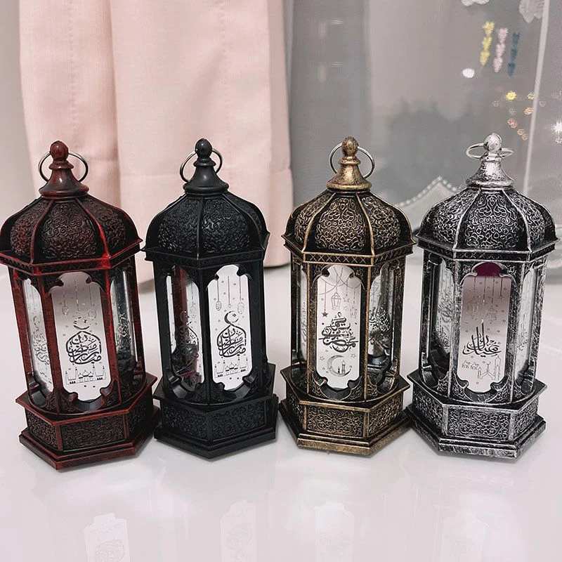 Ramadan Lantern EID Mubarak LED Wind Light Islam Muslim Hanging Night Lamp Decor