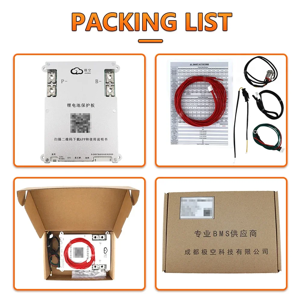 JK 스마트 BMS 2A 액티브 밸런서 8S 16S 20S 24S 25S Bluetooth JiKong BMS 150A 200A 300A Lifepo4 리튬 이온 LTO 배터리