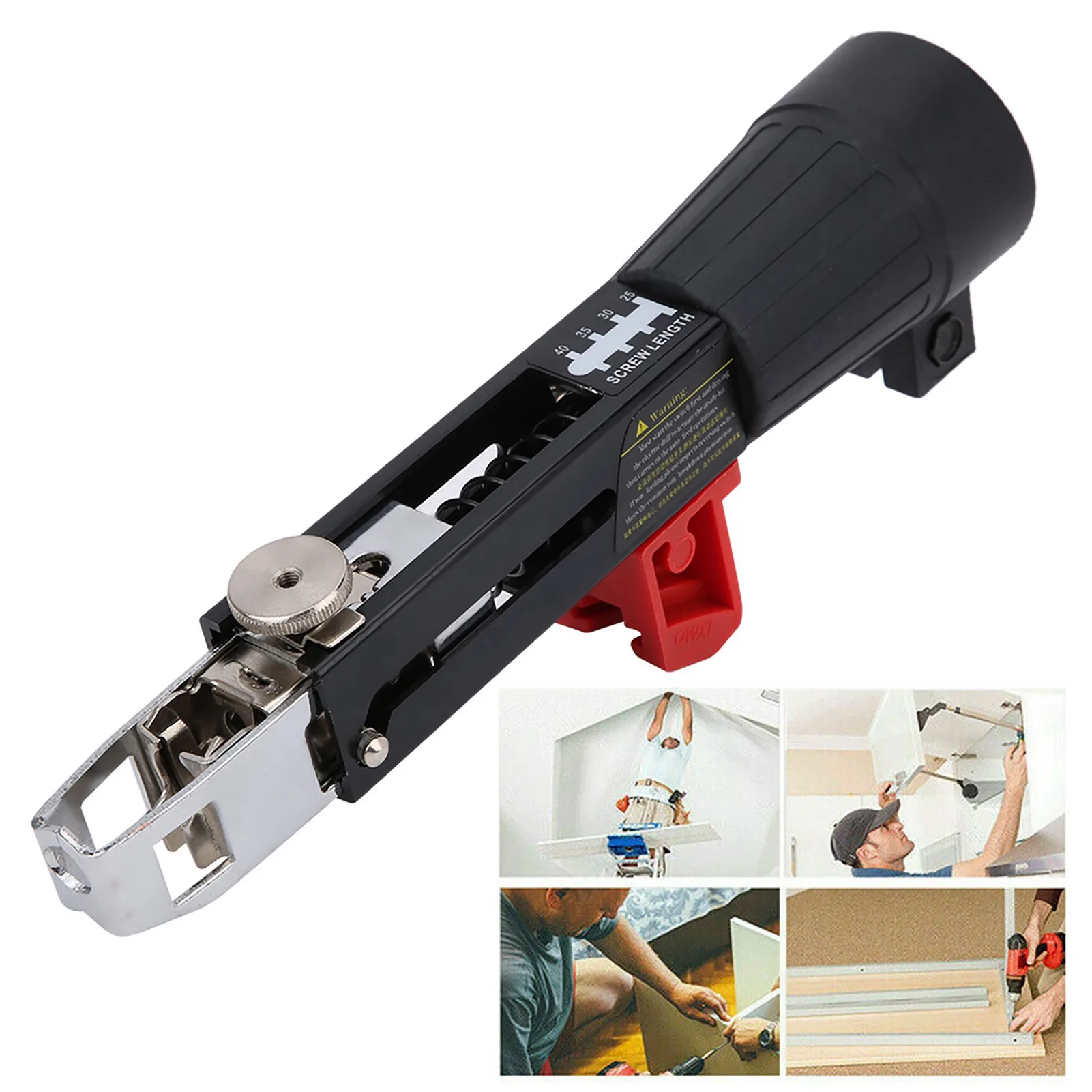 Automatic Screw Gun Automatic Chain Nail Gun Electric Drill Screw Tightening Equipment Woodworking Tool Automatic Chain Nail Gun 3