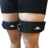 1 Pair Adjustable Thigh Ankle Strap Leg Cuffs Neoprene Padded Straps D-Ring Glute Kickback for Home Gym Cable Machine Exercise 4