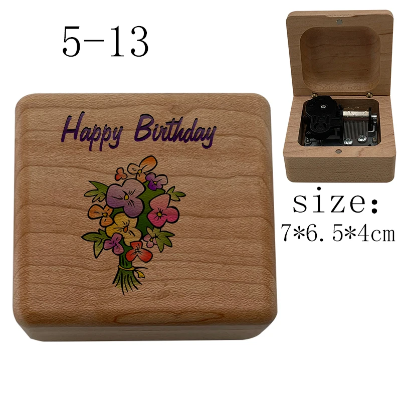 Mechanical Music Boxes wind up Music Box music theme happy birthday Children wife girlfriend Birthday Gifts Kids Toys