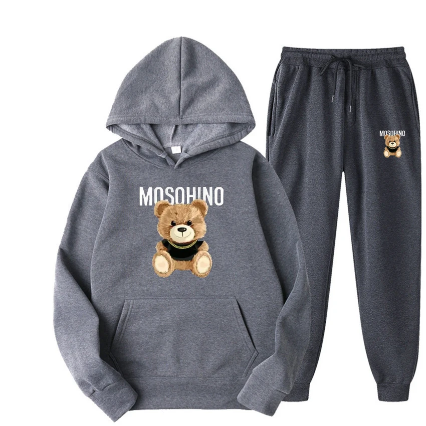 New Autumn Winter Woman Tracksuit Hoodies+Sweatpants 2-Piece Fashion Causal Jogging sweatshirt Clothes Pullover Fleece Pant Sets