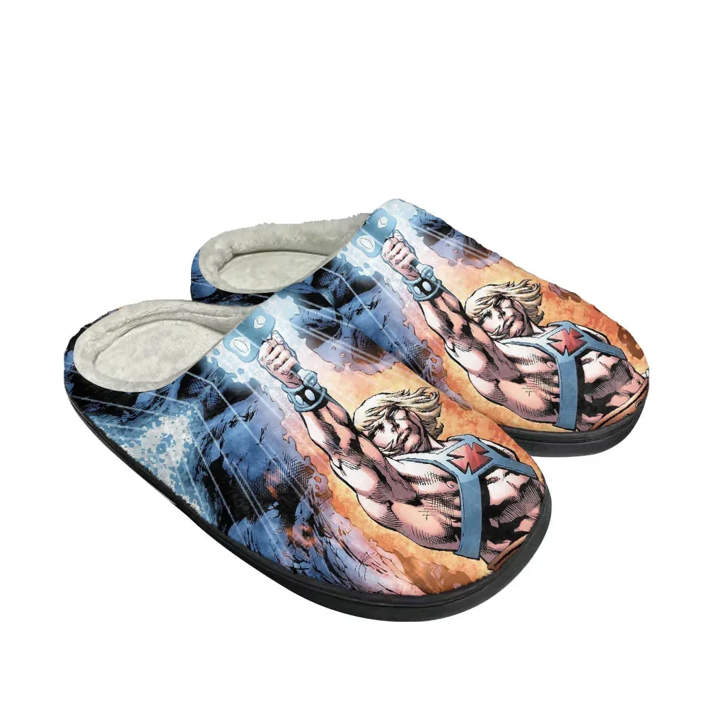 Hot Cartoon He Man Fashion Cotton Custom Slippers Mens Womens Sandals Plush Casual Keep Warm Shoes Thermal Comfortable Slipper