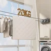 5.1m Retractable Clothes Hanger Laundry Drying Clothesline Stainless Steel Cloth Rack Wall Mounted Washing Clothes 3