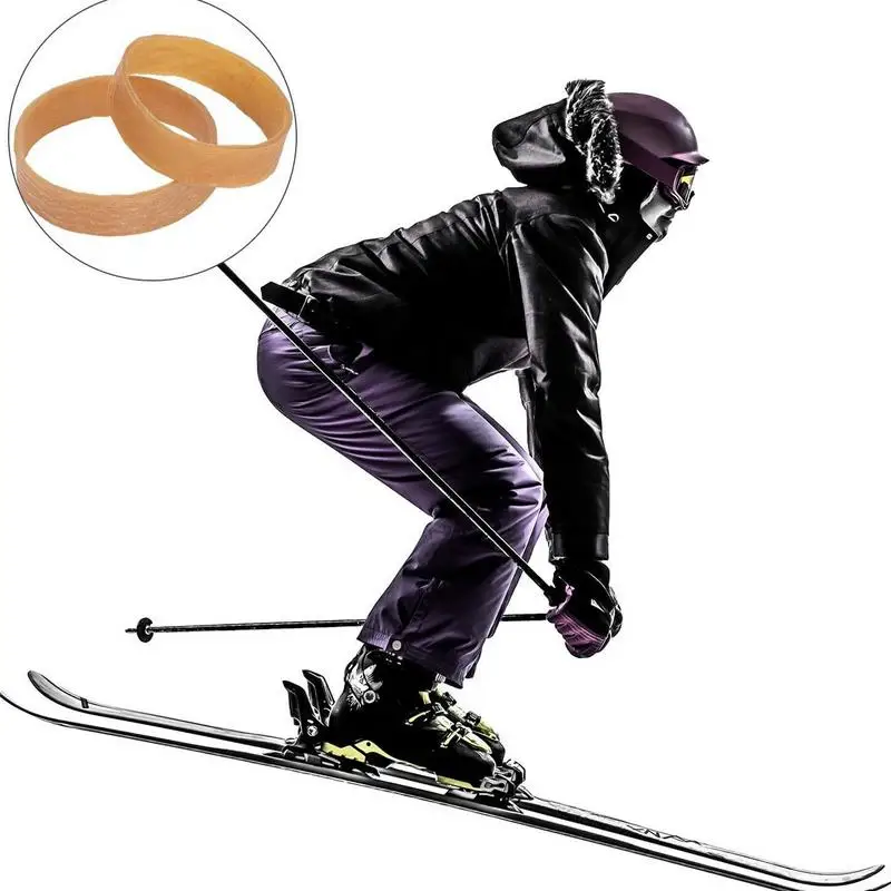 Ski Rubber Bands Elastic Ski Straps Rubber Tuning Kit Outdoor Sports Snowboard Binding Straps 20X
