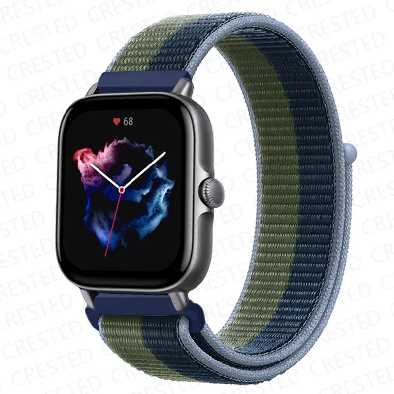 Nylon Sport Watch Band Bracelet - 20mm/22mm Adjustable Strap