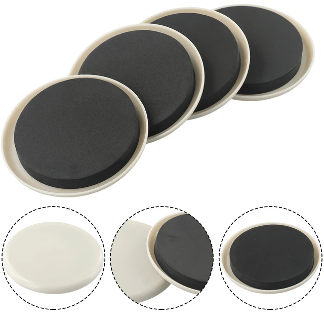 4Pcs Round Furniture Sliders EVA For Carpet Heavy Duty Furniture Slider  Movers Gliders Furniture Accessories 3.5inch