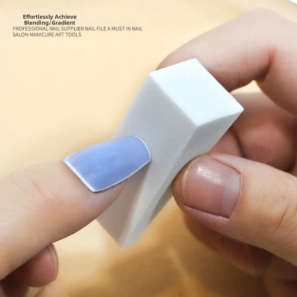 5개입 화이트 삼각형 네일아트 스펀지 부드러운 DIY 블렌딩 메이크업 스펀지..