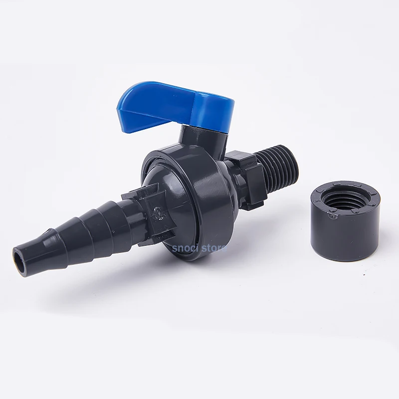 1/4인치 20mm 수나사 U-PVC 샘플링 밸브 PPR 실험실 샘플링 밸브 커넥터 호스 퀵 커넥터 수처리 액세서리