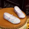 Kids Shoes For Girls Gift Fashion Floral Flats Children's Performance Embroidery Floral Show Chinese Style Baby Shoes Size 25-34 4