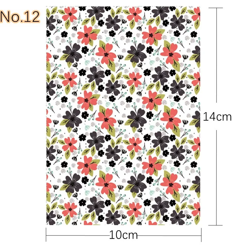 Green Florals | Voor Polymeer Klei - Water Transfer Paper - 201
