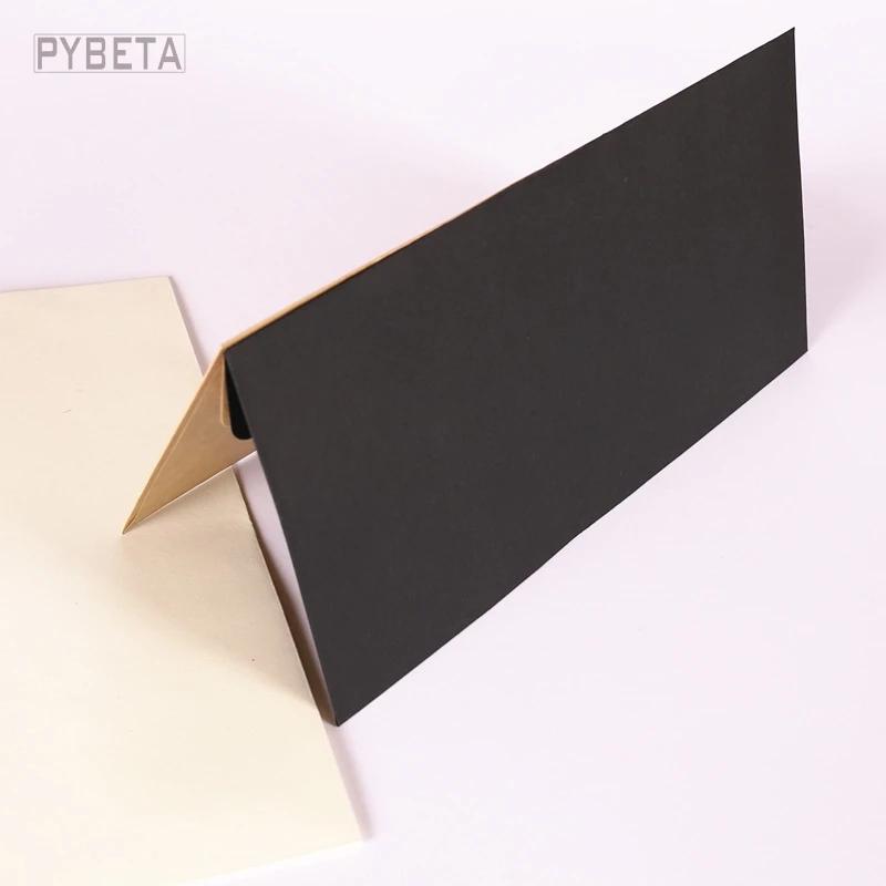 50pcs- 22*11cm 120gsm Kraft Paper Letters Envelope Wedding Business Invitation---kraft white black beige color