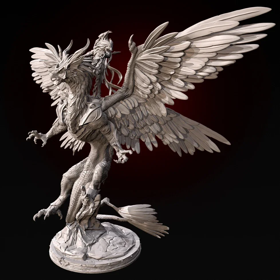 전체 높이 75mm 90mm 120mm 수지 군인 무색 및 자체 조립(3D 인쇄) TD-7279/3D