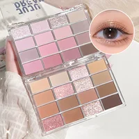 JUJu 16-color eye shadow matte pearl light flash low saturated earth color daily makeup eye shadow 1