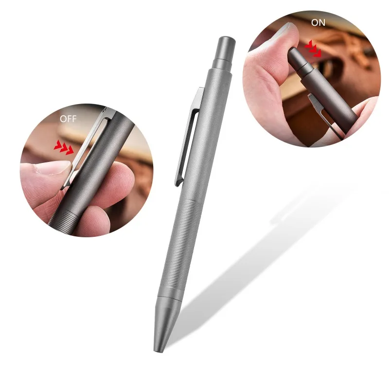 Description Picture 4 of itemTitanium Alloy Pen Gift With Box Luxury Outdoor Multifunctional EDC Tools Window Breaker Business Signature Writing Pen