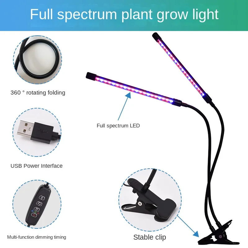 

YY Sun USB Clip Household Colored Green Plant Sunshine Plant Lamp Growth Lamp