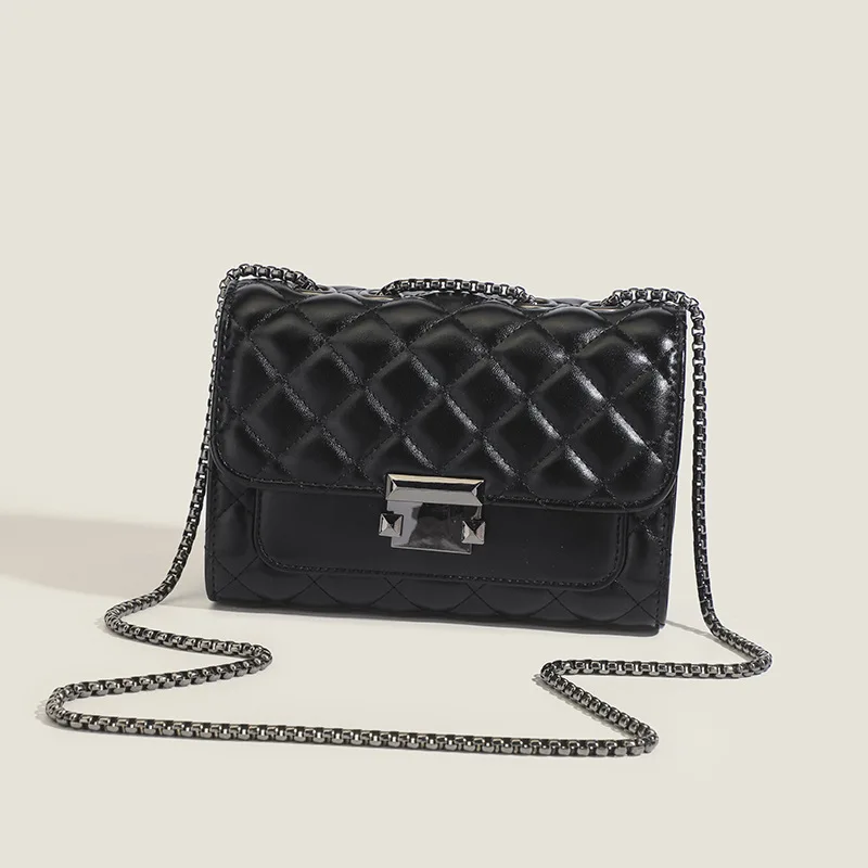 

Новые женские Сумки из искусственной кожи, модная сумка через плечо, маленькие сумки через плечо, женская новая Корейская маленькая квадратная сумочка на цепочке, 2024