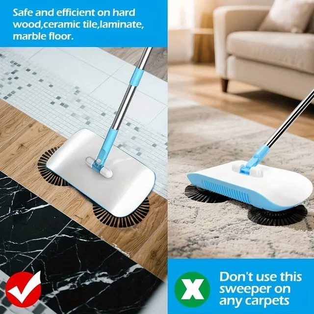 72084-c0d3ad.png Barredora Manual 3 en 1 | Limpia Seco/Húmedo sin Esfuerzo