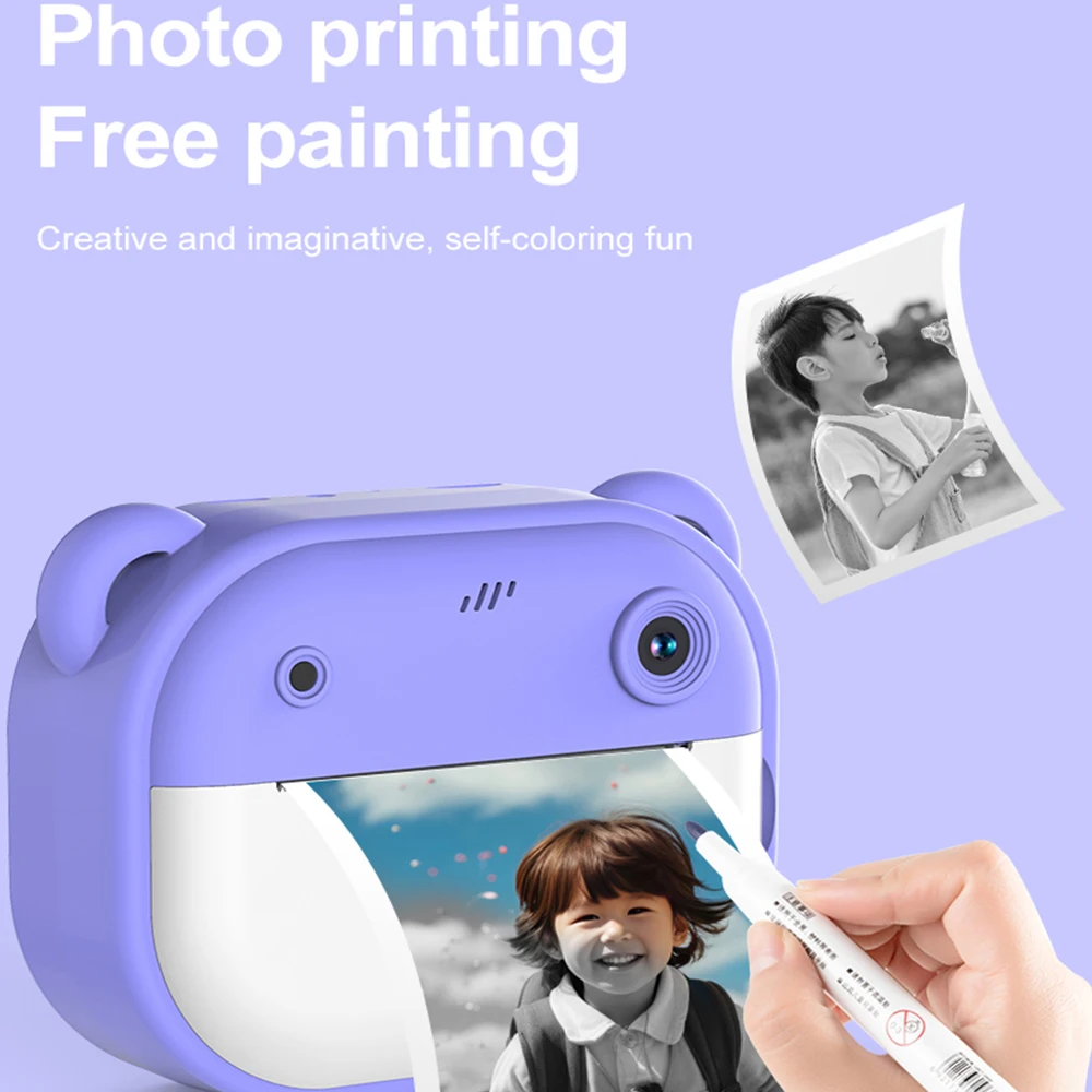 Kids Camera Instant Print Photo 1080P HD Video Digital Thermal Printing for Christmas Birthday Gift instant printing camera