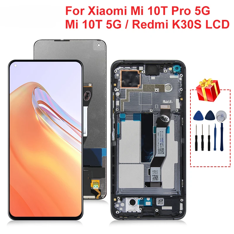 

Original 6.67" For Xiaomi Mi 10T 5G 10T Pro 5G LCD M2007J3SG Display For Redmi K30s LCD Replacement Part M2007J3SC Mi10T Display
