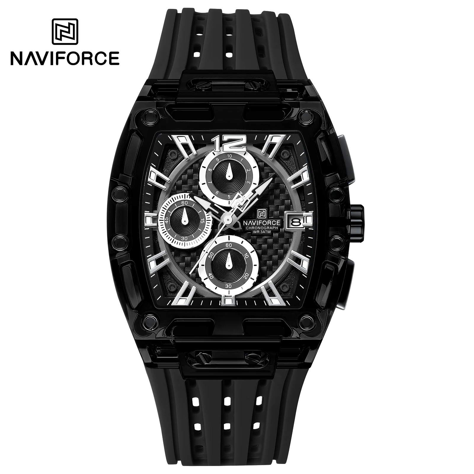 black white