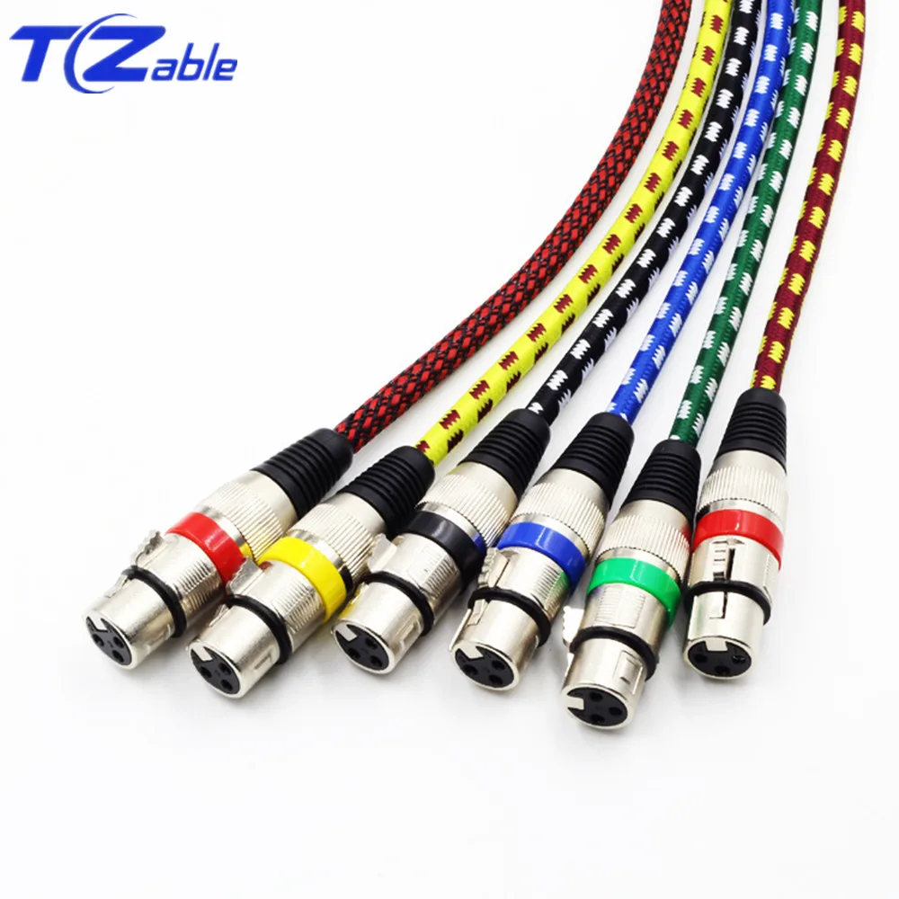 XLR Audio Cable 3 Pin Male To Female XLR Microphone Cord For Sound