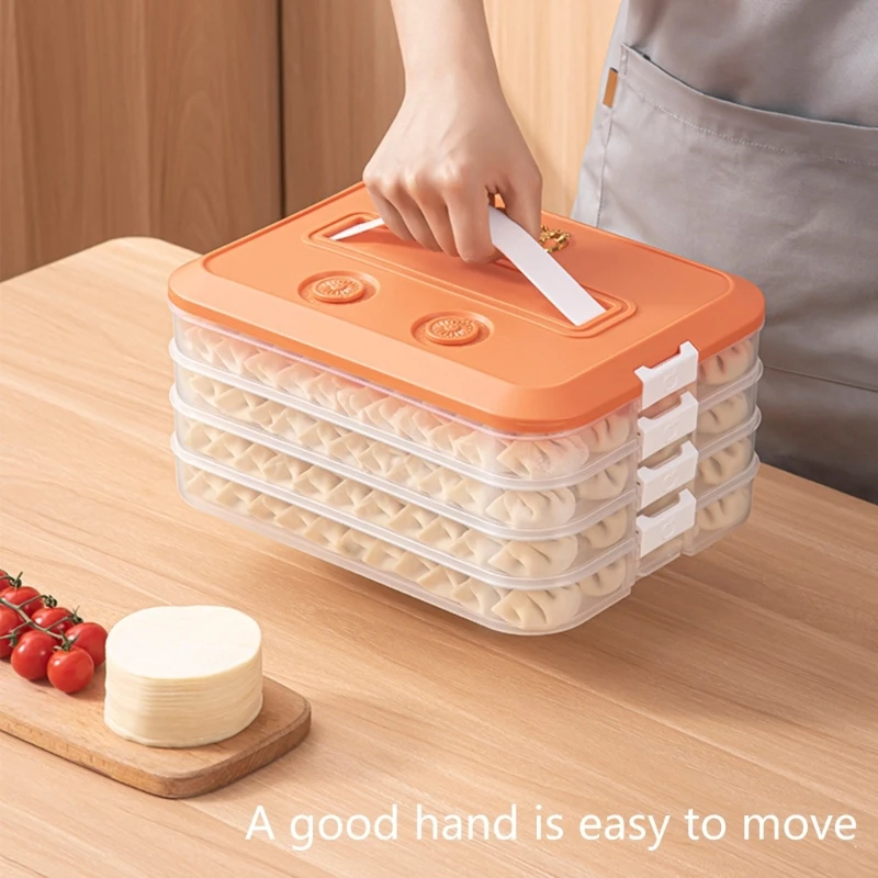 Y3NA Stackable Cookie Container With Time Recorder and Handle Multiple Layer Storage Solution Kitchen Supplies New