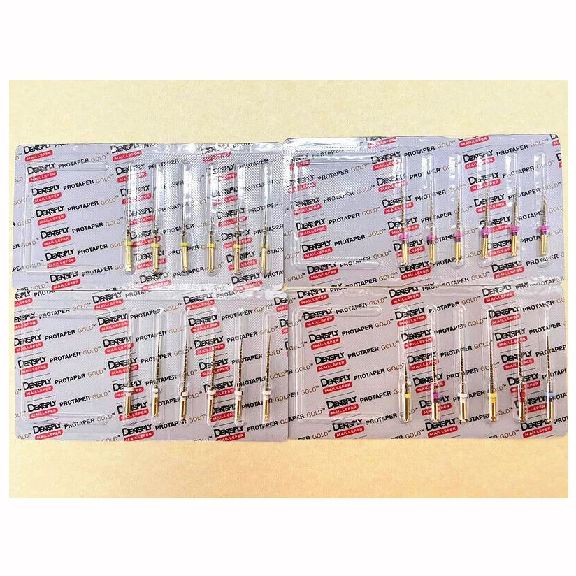 5pks/30pcs Pro Taper Gold Rotary Files F1,F2,F3,F4,F5,S1,S2,SX-F3,SX 25mm 6 files/pK Endo Rotary Engine Use Root Canal NITI File dental instruments rotary files root canal files 25mm only one files system blue color