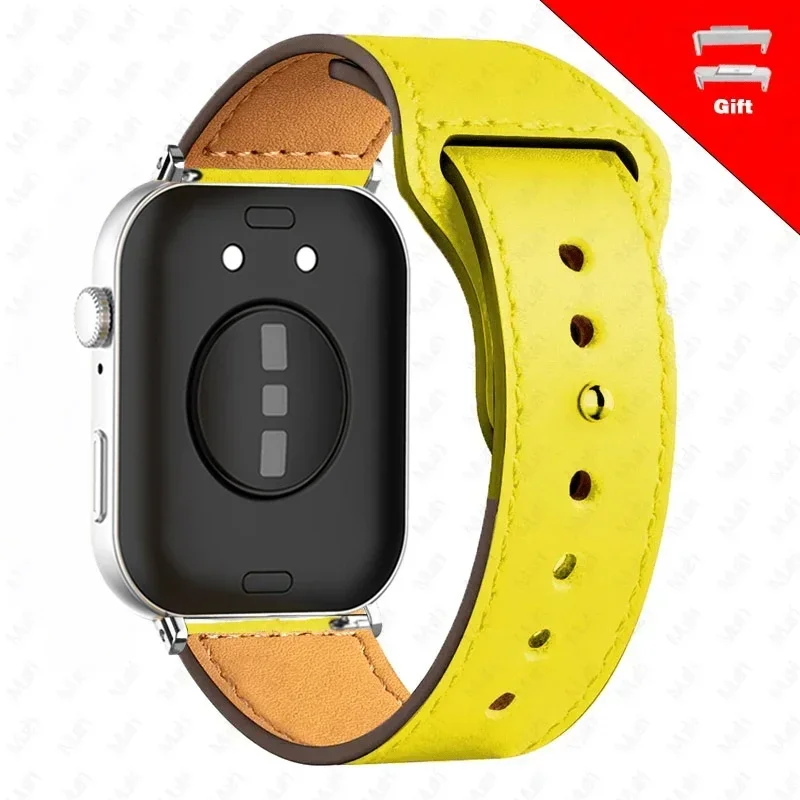 Premium Leather Smartwatch Band - Elegant Replacement Wristband Strap Accessories