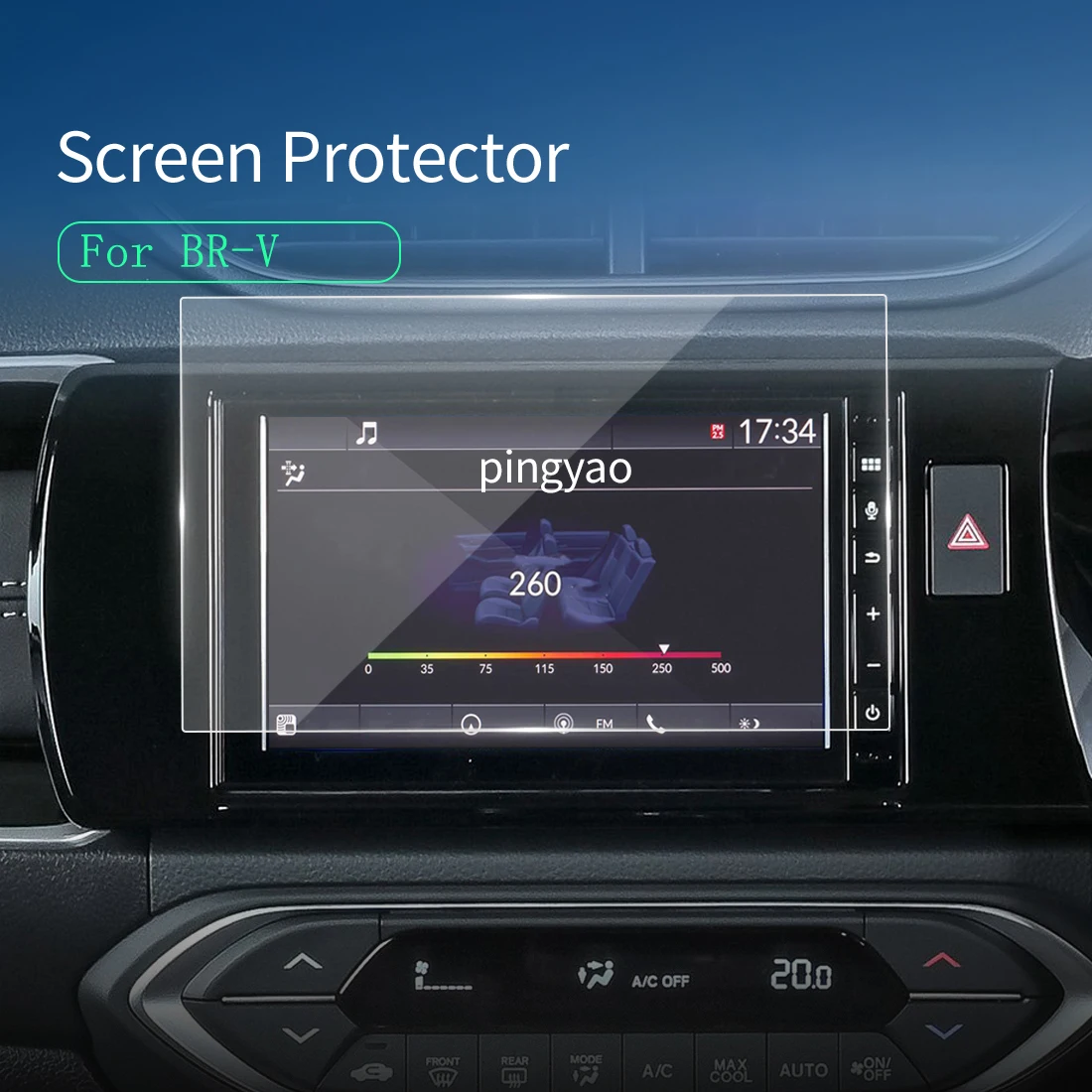 

Car Stickers Screen Protector Carplay For HONDA BR-V 2023 Navigator Tempered Glass Protective Film Car Accessories For Vehicle