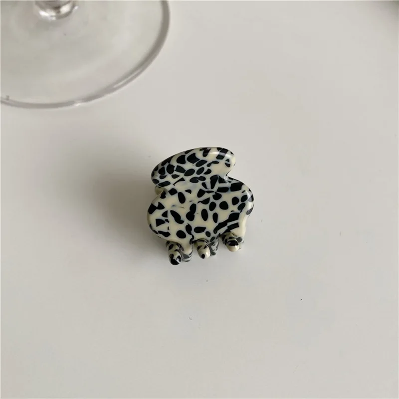 Neue koreanische Vintage Leoparden muster weibliche Haarschmuck hochwertige Acryl geometrische Haars pange Klaue für Frau Mädchen – Detail 15