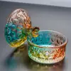 Nail Art Cup Delicate Nail Liquid Holder Multifunctional Exquisite Faux Crystal Nail Cup Nail Powder Dappen Dish Bowl for Home 5