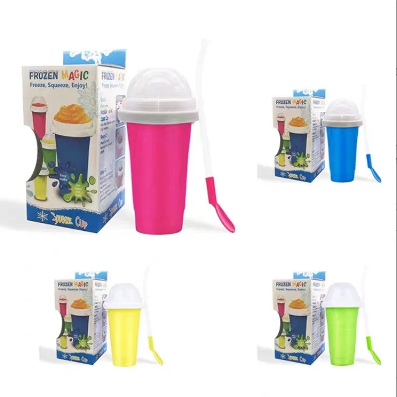 Plastic Cup Double Layer Pinch Cup For Quick Cooling Outdoor Ice Making