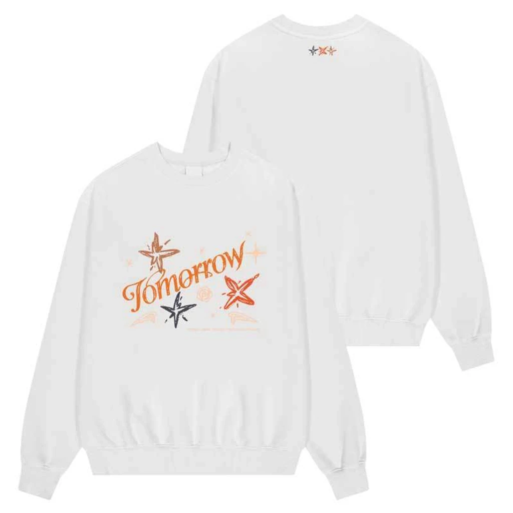 Autumn Women's Hoodie TOMORROW Pattern Printed Cotton Pullover Men's Women's Fashion Casual Y2K Sweatshirt Clothing