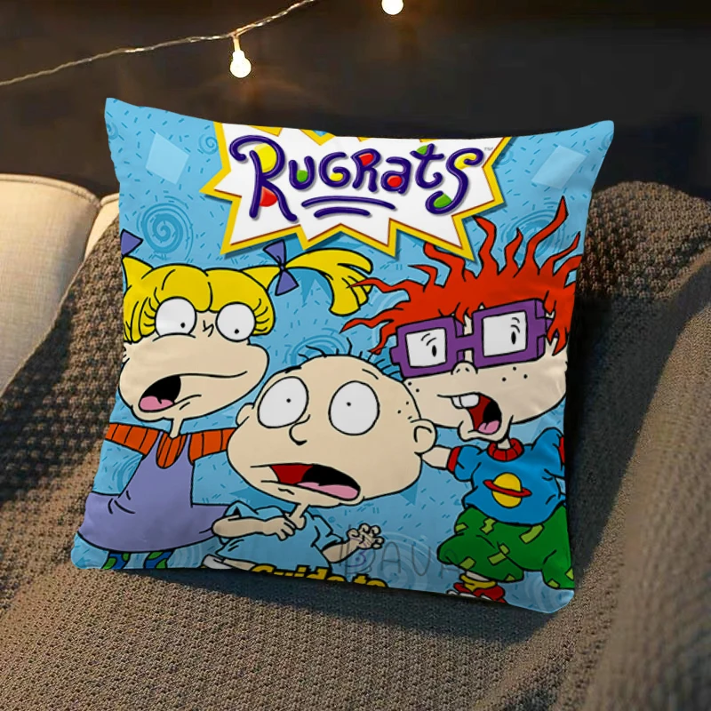 

Kawaii наволочка R-Rugrats диванная квадратная наволочка Роскошная наволочка для подушки искусственная Подушка Декор для спальни дакимакура свадебный подарок