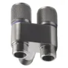 Toilet Bidet Sprayer Triangle Valve 1 In Two Double Control Faucet G1/2 Metal Handle Toilet Washing Machine Tool 1